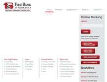 Tablet Screenshot of firstbankne.com
